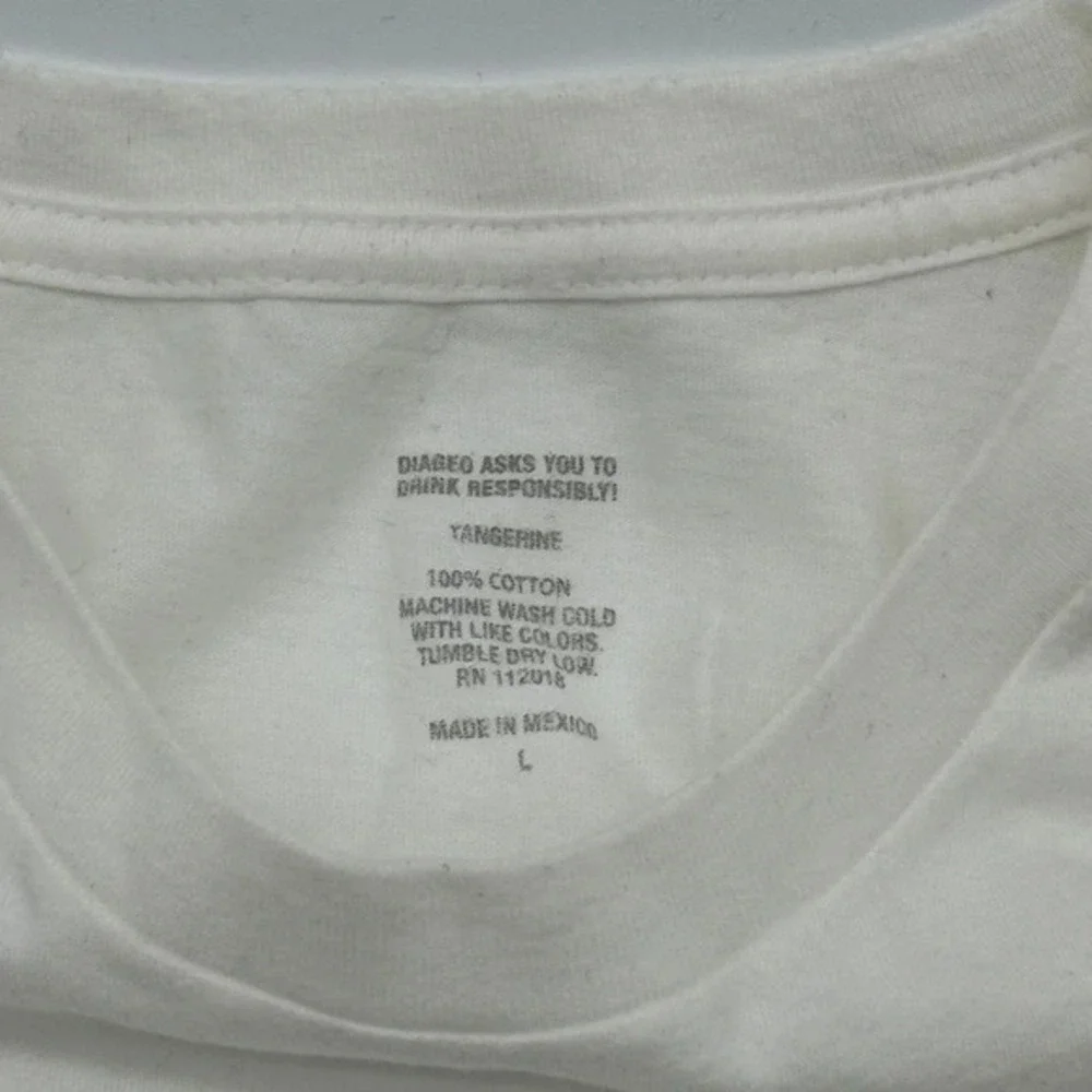John Walker & Sons Men's T-Shirt White Red Thank You For Drinking with Us Size L
